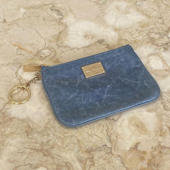 Rebecca Minkoff Cory Leather Zippered Key Chain Pouch Wallet - Picture 3 of 11